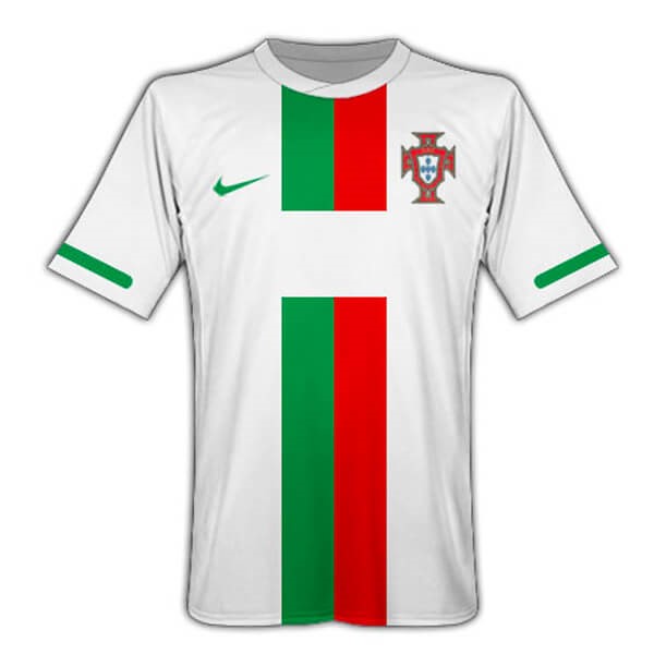 Tailandia Camiseta Portugal 2ª Retro 2010 Blanco